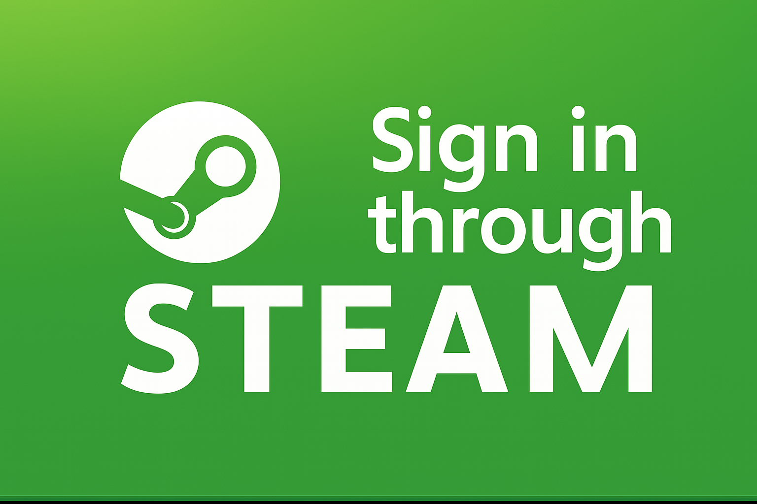 Sign in through Steam